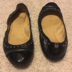 Black Coach flats size 6.5